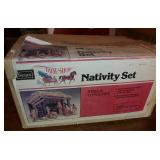 Vintage nativity set with figures Vintage nativity set with figures
