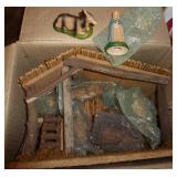Vintage nativity set with figures Vintage nativity set with figures