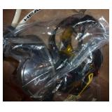 New tennis racket, new Twins umbrella, bat, and a bag of sunglasses and goggles New tennis racket, new Twins umbrella, bat, and a bag of sunglasses and goggles