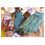 Lot of misc, fishing, string for weed whip, train clock, gloves and more Lot of misc, fishing, string for weed whip, train clock, gloves and more