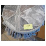 New wood stool with seat cover New wood stool with seat cover
