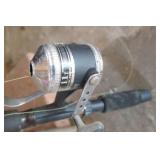 FOUR fishing rods and reels, FOUR fishing rods and reels,
