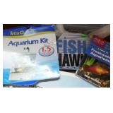 Small fish aquarium, fishing pole photo frames Small fish aquarium, fishing pole photo frames