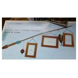 Small fish aquarium, fishing pole photo frames Small fish aquarium, fishing pole photo frames