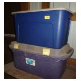 2 totes for storage 2 totes for storage