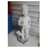 Concrete baseball boy for your yard and a heavy planter Concrete baseball boy for your yard and a heavy planter