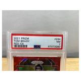 2021 PRIZM Tom Brady Red Ice #294 PSA Graded NM 7 *J