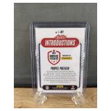 2024 Panini J.J. McCarthy NFL Rookie Premiere Purple Preview Vikings Card *T