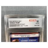 2024 Merrick Mint Donald Trump Assassination Attempt Collector Card - Graded GEM-MT 10 *T