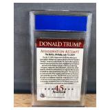2024 Merrick Mint Donald Trump Assassination Attempt Collector Card - Graded GEM-MT 10 *T
