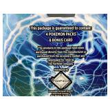 Brand New Pokemon TCG Lightning Set - 4 Booster Packs + 1 Bonus Card *T