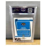 2021 Donruss Optic Trevor Lawrence Pink Rated Rookie NFL Jaguars Card - Graded PSA 8 *J