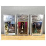 The Final Authority Graded NBA Basketball 3 Card Lot - Rice, Abdur-Rahim, Bowdler *J