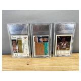 The Final Authority Graded NBA Basketball 3 Card Lot - Rice, Abdur-Rahim, Bowdler *J