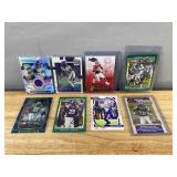 8 Minnesota Vikings NFL Football Cards with Autographs & Relics *J