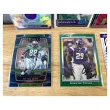 8 Minnesota Vikings NFL Football Cards with Autographs & Relics *J