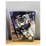 Jaren Hall Prizm RC Numbered 54/249 & Cris Carter Slideshow Numbered 728/1000 Vikings Cards *J