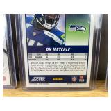 3 DK Metcalf Serial Numbered NFL Football Cards - Prizm & Score *J