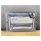 Randy Arozarena Bowman Chrome Green Numbered 208/399 Tampa Bay Rays MLB Card *N