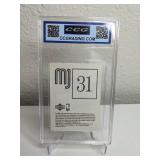 Michael Jordan 1998 UD International #31 NBA Chicago Bulls Sticker - CCG GEM MINT 10 *M