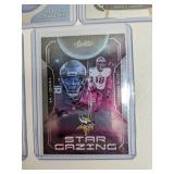 5 NFL Minnesota Vikings Football Cards - Addison, Jefferson, Hockenson, Turner *M