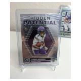 3 NFL Minnesota Vikings Football Cards - Addison, Jefferson, JJ McCarthy *M