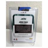 Jordan Travis New York Jets NFL Rookie Relic Card Numered 07/49 - 2023 Panini Absolute *M