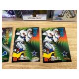 NFL Star Football Card Lot - Gibbs, Jefferson, Wilson, 90s Cards *J