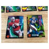 NFL Star Football Card Lot - Gibbs, Jefferson, Wilson, 90s Cards *J