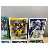 34 Donruss & Optic NFL Football Cards - Featuring Sanders, Bailey, Bettis and More Stars & Rookies *J