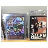 NFL Football Trading Card Lot - Graded, Inserts, Burrow, Herbert, Hurts and More Rookies, Stars *J