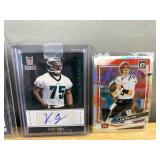NFL Football Trading Card Lot - Graded, Inserts, Burrow, Herbert, Hurts and More Rookies, Stars *J