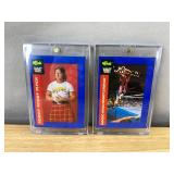 WWF Trading Cards: Macho King Randy Savage & Rowdy Roddy Piper *N