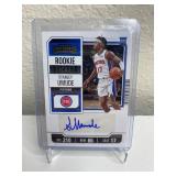 2023 NBA Panini Contenders Autograph Rookie Card Stanley Umude - Detroit Pistons *M