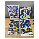 LA Rams NFL Football 12 Card Lot - Cooper Kupp Parallels & Eric Dickerson Inserts *J