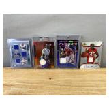 4 NFL Collectible Football Cards - Patch, Auto, Numbered *J