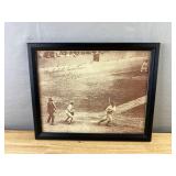 Babe Ruth "My 60th Home Run" Framed 11x14 Print with Facsimile Signature *N