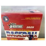 Brand New 2025 Topps Heritage MLB Baseball Trading Card Box - 8 Packs *N