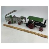 JI Case Steam Engine Tractor and Threshing Machine