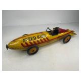 MARX Speed King Race Car Tin Toy Wind up