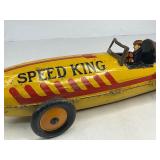 MARX Speed King Race Car Tin Toy Wind up