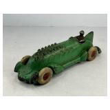 Large A.C. Williams Cast Iron Toy Race Car - Green
