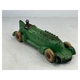 Large A.C. Williams Cast Iron Toy Race Car - Green