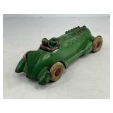 Large A.C. Williams Cast Iron Toy Race Car - Green