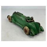 Large A.C. Williams Cast Iron Toy Race Car - Green
