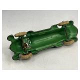 Large A.C. Williams Cast Iron Toy Race Car - Green