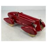 Pressed Steel Wyandotte Streamlined Toy Red Race Car