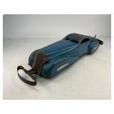 MARX Marvel Streamlined Reversible Tin Wind up Blue Bumper Car