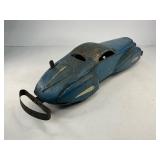 MARX Marvel Streamlined Reversible Tin Wind up Blue Bumper Car