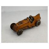 Hubley Cast Iron Toy Race Car - Orange